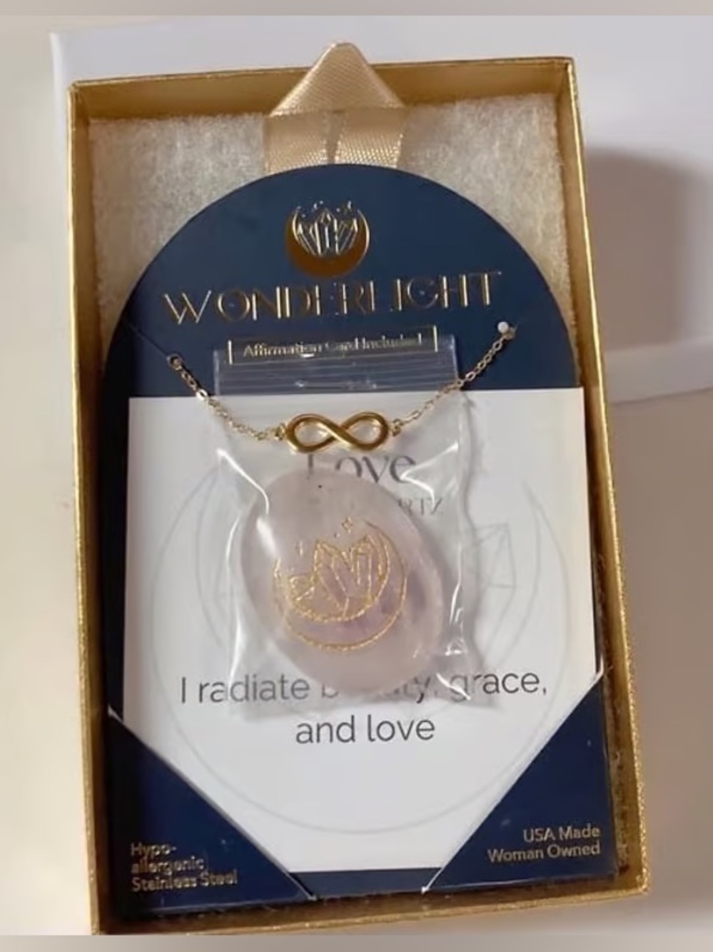 Gold Infinity Bracelet - Picture 3 of 6